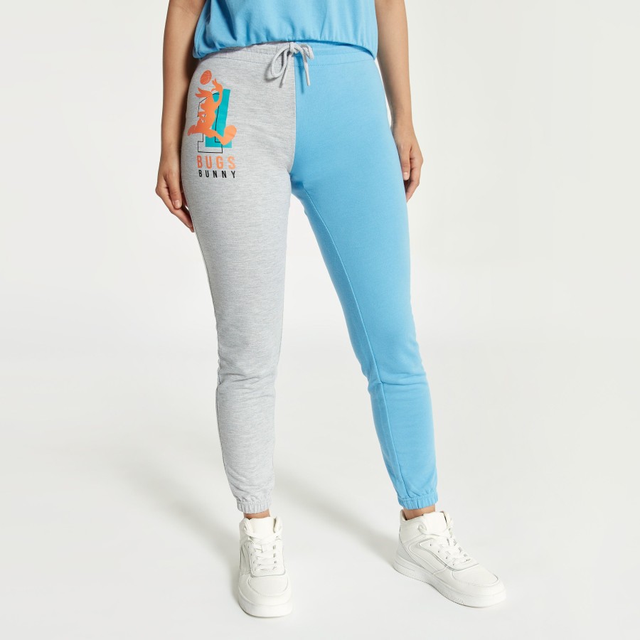 Women MAX Activewear  Space Jam Print High-Rise Jog Pants With
